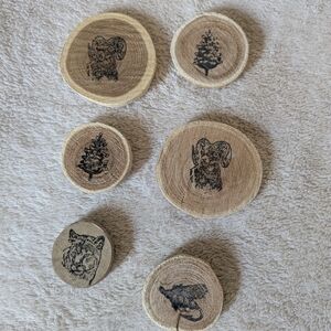 Magnet decor bundle rustic animal pinecone handmade